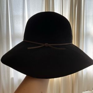 Anthropologie Velvet Black Hat